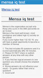 Mobile Screenshot of mensaiqtest.net